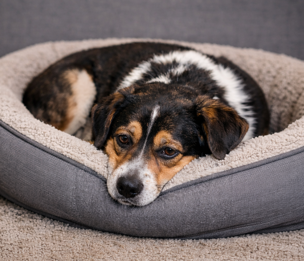 Pes před podporou trávení